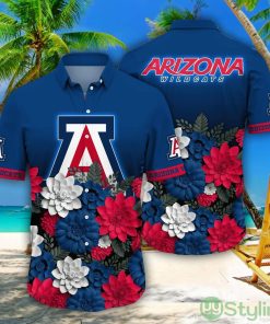 Arizona Wildcats NCAA3 Flower Pattern Hawaiian Shirt For Fans Product Photo 1