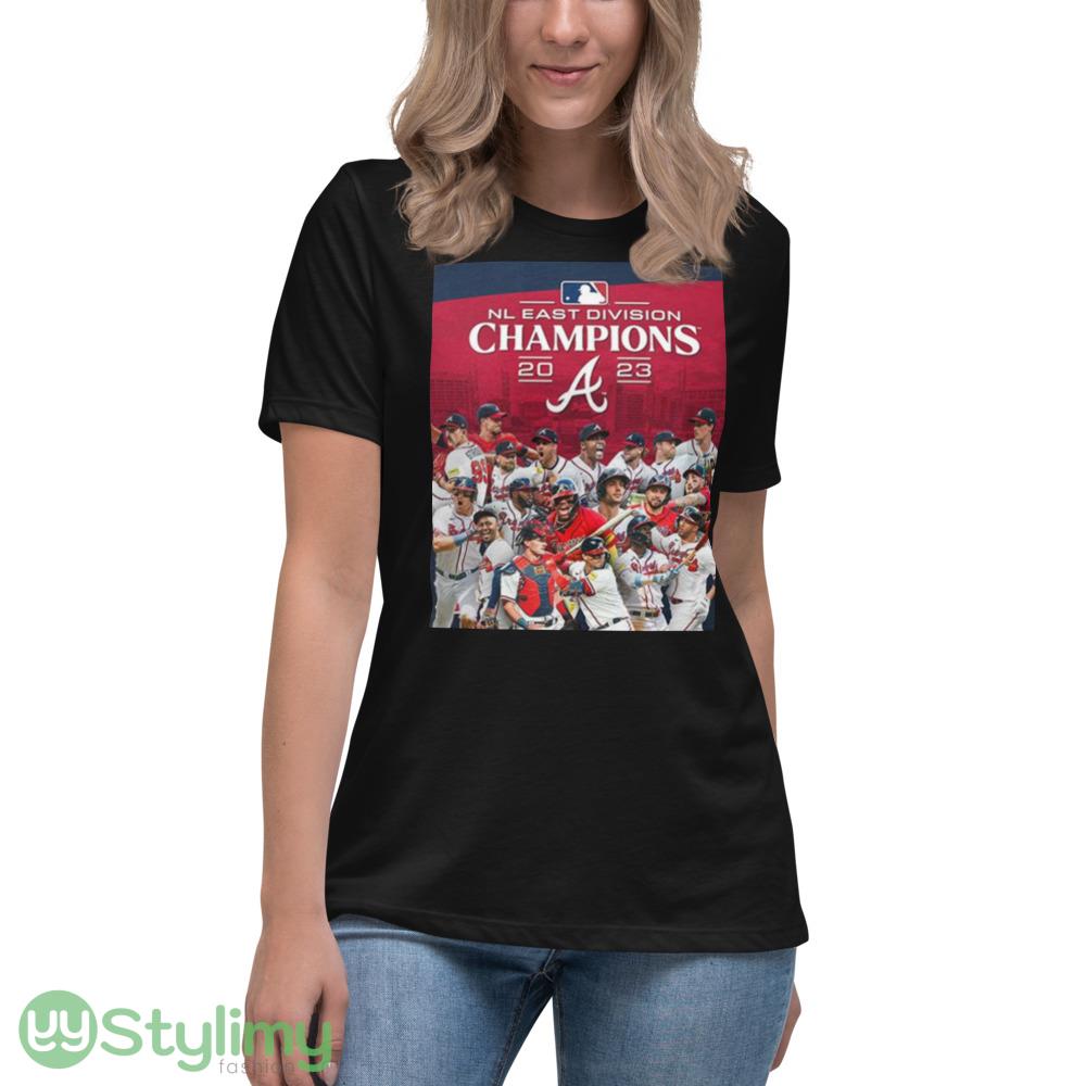 Atlanta Braves Are 2023 NL East Champions For The A T Shirt 11 Atlanta Braves Are 2023 NL East Champions For The A T Shirt - Women's Relaxed Short Sleeve Jersey Tee