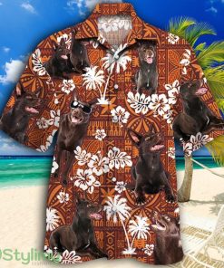 Australian Kelpie Dog Lovers Red Tribal Pattern Tropical Hawaiian Shirt Product Photo 1