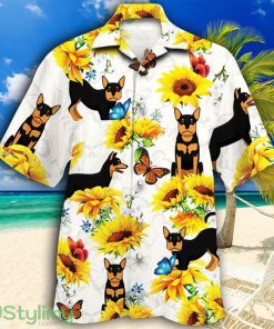 Australian Kelpie Dog Lovers Sun Flower Tropical Hawaiian Shirt Product Photo 1