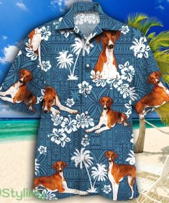 Azawakh Dog Lovers Blue Tribal Tropical Hawaiian Shirt Product Photo 1