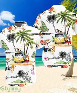 Basset Hound Hawaiian Hawaii Beach Retro 3d Jersey Polo Shirt All Over Print Shirt 3d T-Shirt Product Photo 1