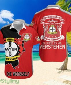 Bayer 04 Leverkusen Red Hawaiian Shirt Men And Women Aloha Shirt Product Photo 1