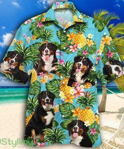 Bernese Mountain Dog Lovers Pineapple Tropical Hawaiian Shirt Product Photo 1