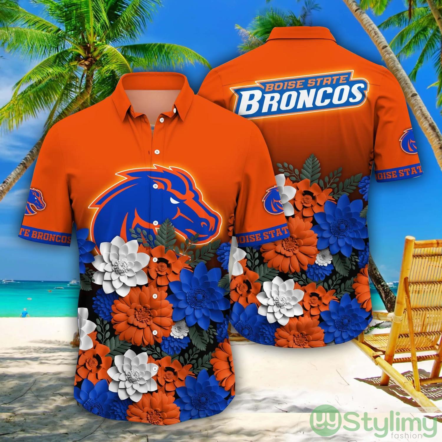 Boise State Broncos NCAA1 Flower Pattern Hawaiian Shirt For Fans 2 Boise State Broncos NCAA1 Flower Pattern Hawaiian Shirt For Fans Product Photo 1