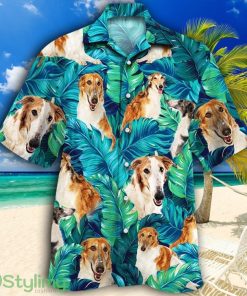 Borzoi Dog Lovers Tropical Hawaiian Shirt Product Photo 1