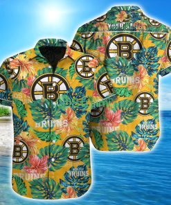 Boston Bruins NHL Custom Name Hawaiian shirt Aloha Summer Gift Product Photo 1