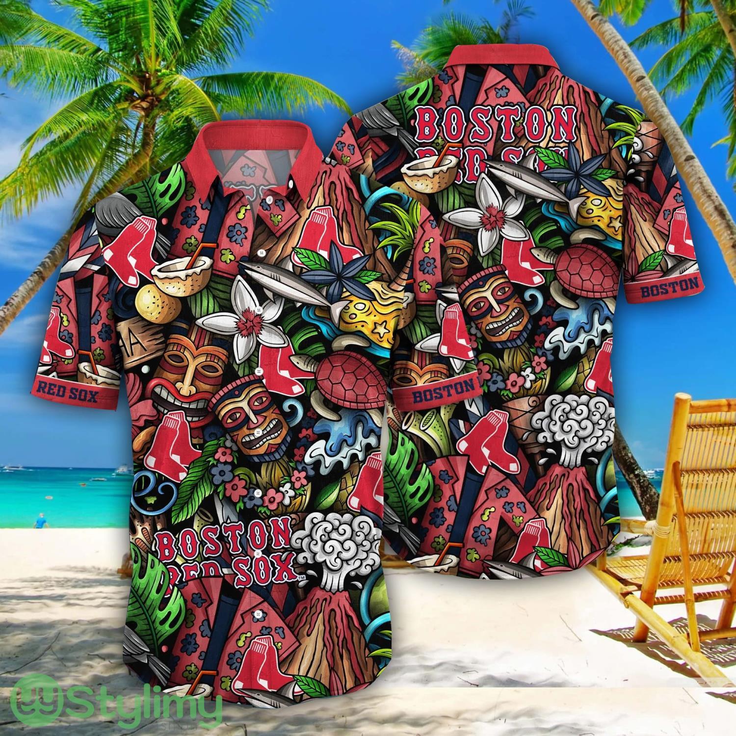 Boston Red Sox MLB Flower Aloha Summer Hawaii Shirts 1 Boston Red Sox MLB Flower Aloha Summer Hawaii Shirts Product Photo 1