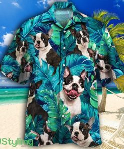 Boston Terrier Dog Lovers Gift Tropical Hawaiian Shirt Product Photo 1