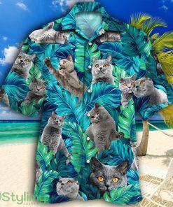 British Shorthair Cat Lovers Gift Tropical Hawaiian Shirt Product Photo 1