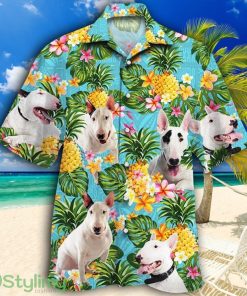 Bull Terrier Dog Lovers Pineapple Tropical Hawaiian Shirt Product Photo 1