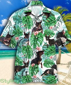 Bull Terrier Dog Tropical Plant Tropical Hawaiian Shirt Product Photo 1