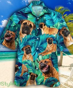 Bullmastiff Dog Lovers Tropical Hawaiian Shirt Product Photo 1
