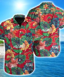 Calgary Flames NHL Custom Name Hawaiian shirt Aloha Summer Gift Product Photo 1