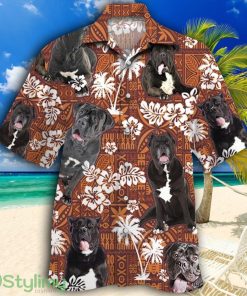 Cane Corso Dog Red Tribal Pattern Tropical Hawaiian Shirt Product Photo 1
