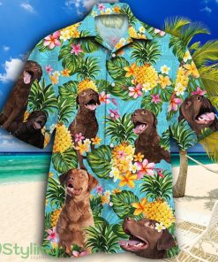 Chesapeake Bay Retriever Dog Lovers Pineapple Tropical Hawaiian Shirt Product Photo 1