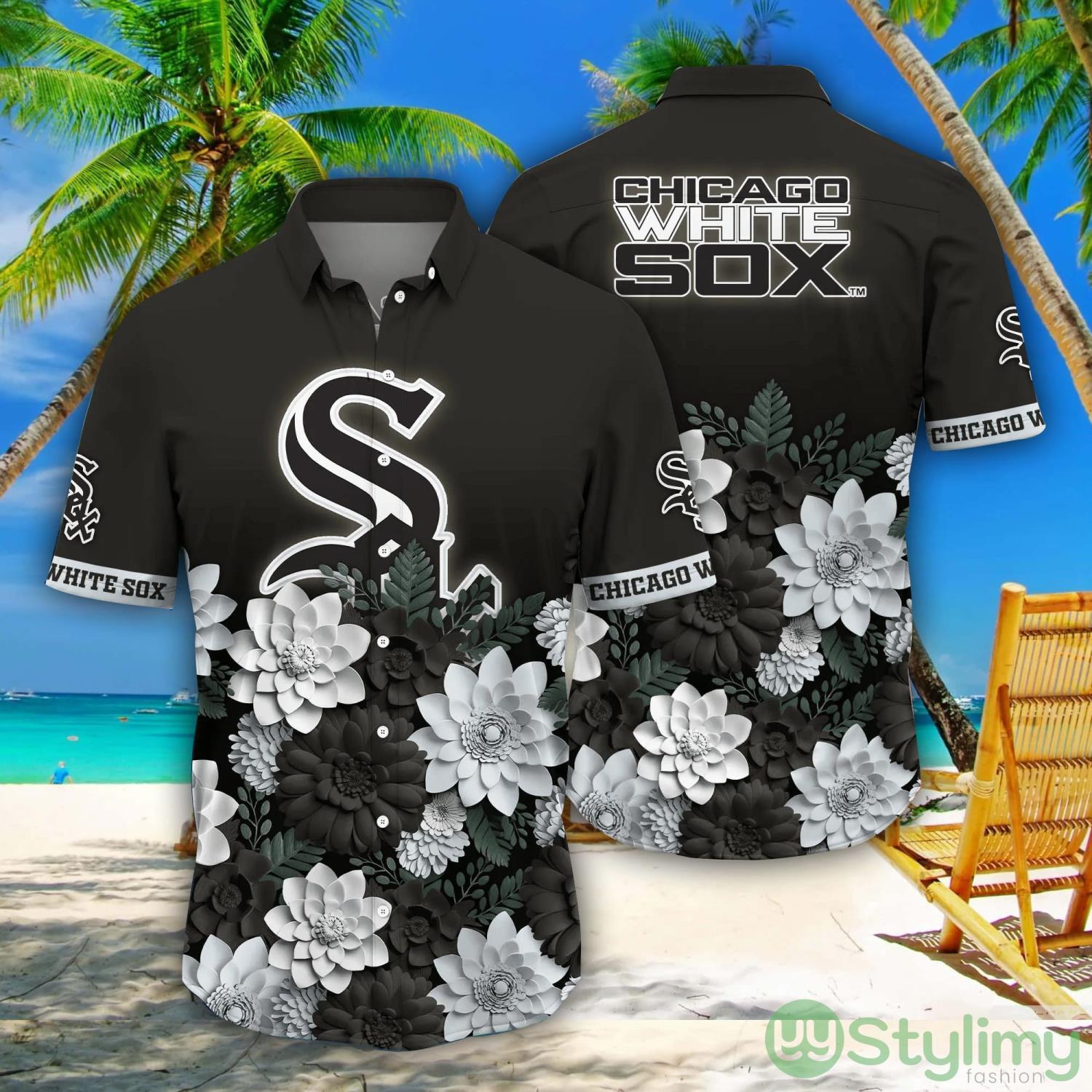 Chicago White Sox MLB Flower Pattern Hawaiian Shirt For Fans 2 Chicago White Sox MLB Flower Pattern Hawaiian Shirt For Fans Product Photo 1
