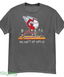 Cleveland Guardians horror movie characters you can’t sit with us shirt - G500 Men’s Classic T-Shirt-1