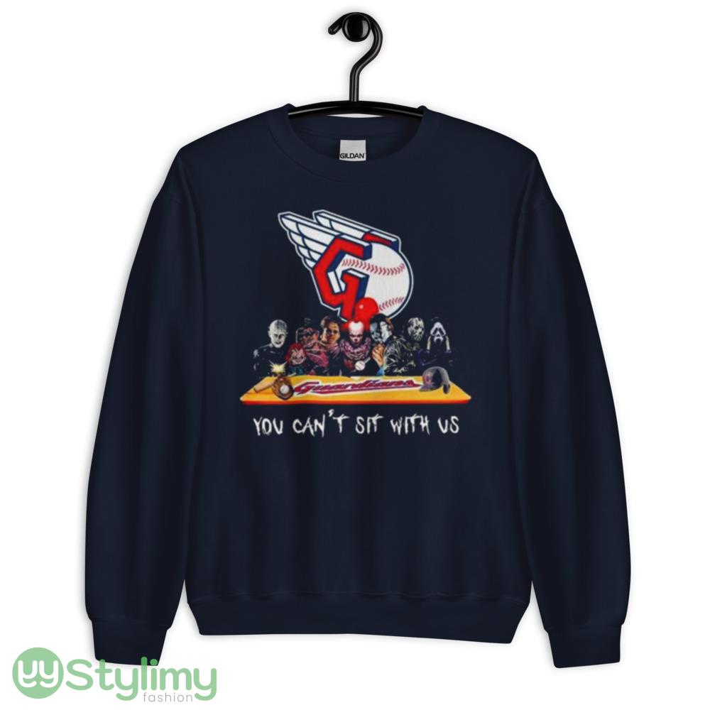 Cleveland Guardians horror movie characters you can’t sit with us shirt 5 Cleveland Guardians horror movie characters you can’t sit with us shirt - Unisex Crewneck Sweatshirt-1