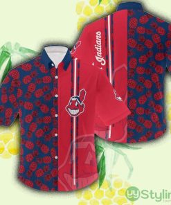 Cleveland Indians Pineapple MLB Hawaiian Shirt For Men And Women Gift For Fans - Cleveland Indians Pineapple MLB Hawaiian Shirt For Men And Women Gift For Fans