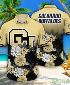 Colorado Buffaloes NCAA3 Flower Pattern Hawaiian Shirt For Fans Product Photo 1