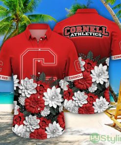 Cornell Big Red NCAA3 Flower Pattern Hawaiian Shirt For Fans Product Photo 1
