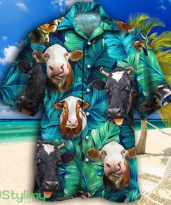Cow Lovers Gift Tropical Hawaiian Shirt Product Photo 1