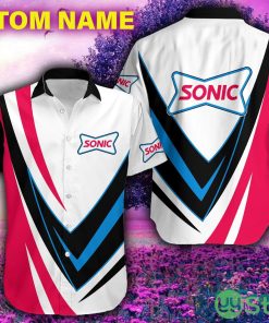 Custom Name sonic drive-in Brand Summer 3D Hawaiian Shirt For Summer - Custom Name sonic drive-in Brand Summer 3D Hawaiian Shirt For Summer