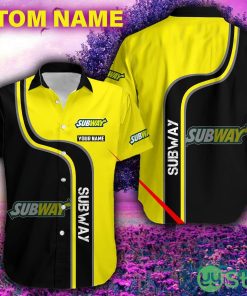 Custom Name subway Brand Aloha Colorful Hawaiian Shirt AOP Gift Fans - Custom Name subway Brand Aloha Colorful Hawaiian Shirt AOP Gift Fans