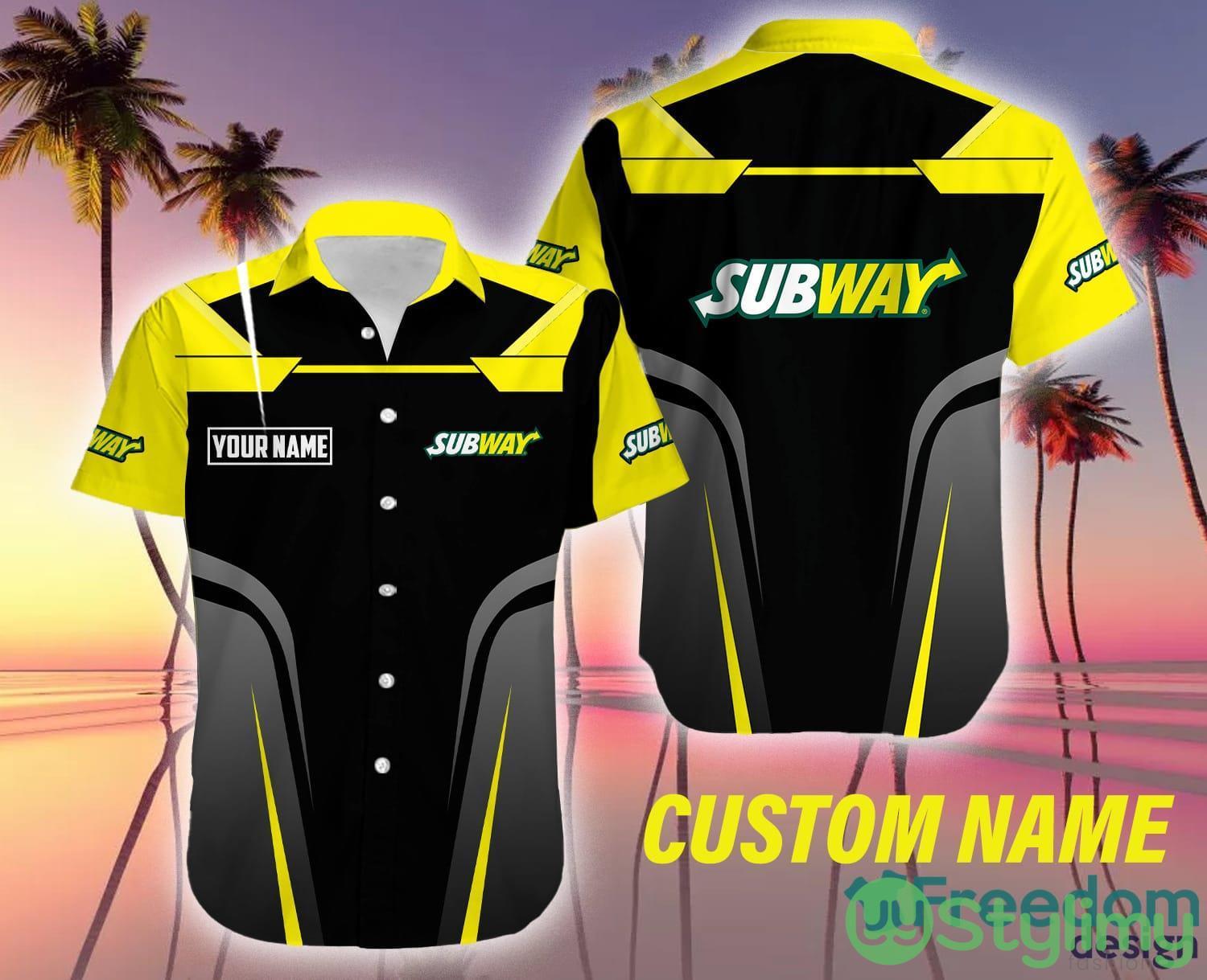Custom Name subway Logo Casual 3D Hawaiian Shirt Gift For Men Women 2 Custom Name subway Logo Casual 3D Hawaiian Shirt Gift For Men Women - Custom Name subway Logo Casual 3D Hawaiian Shirt Gift For Men Women