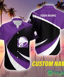 Custom Name taco bell Logo Bold 3D Hawaiian Shirt Gift For Men Women - Custom Name taco bell Logo Bold 3D Hawaiian Shirt Gift For Men Women