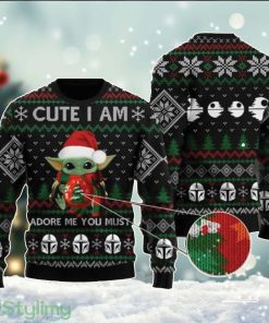 Cute I Am baby Yoda Ugly Christmas Sweater Cute Christmas Gift For Family Product Photo 1