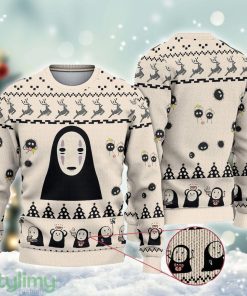 Cute Kaonashi No Face Ugly Xmas Ugly Christmas Sweater Cute Christmas Gift For Family Product Photo 1