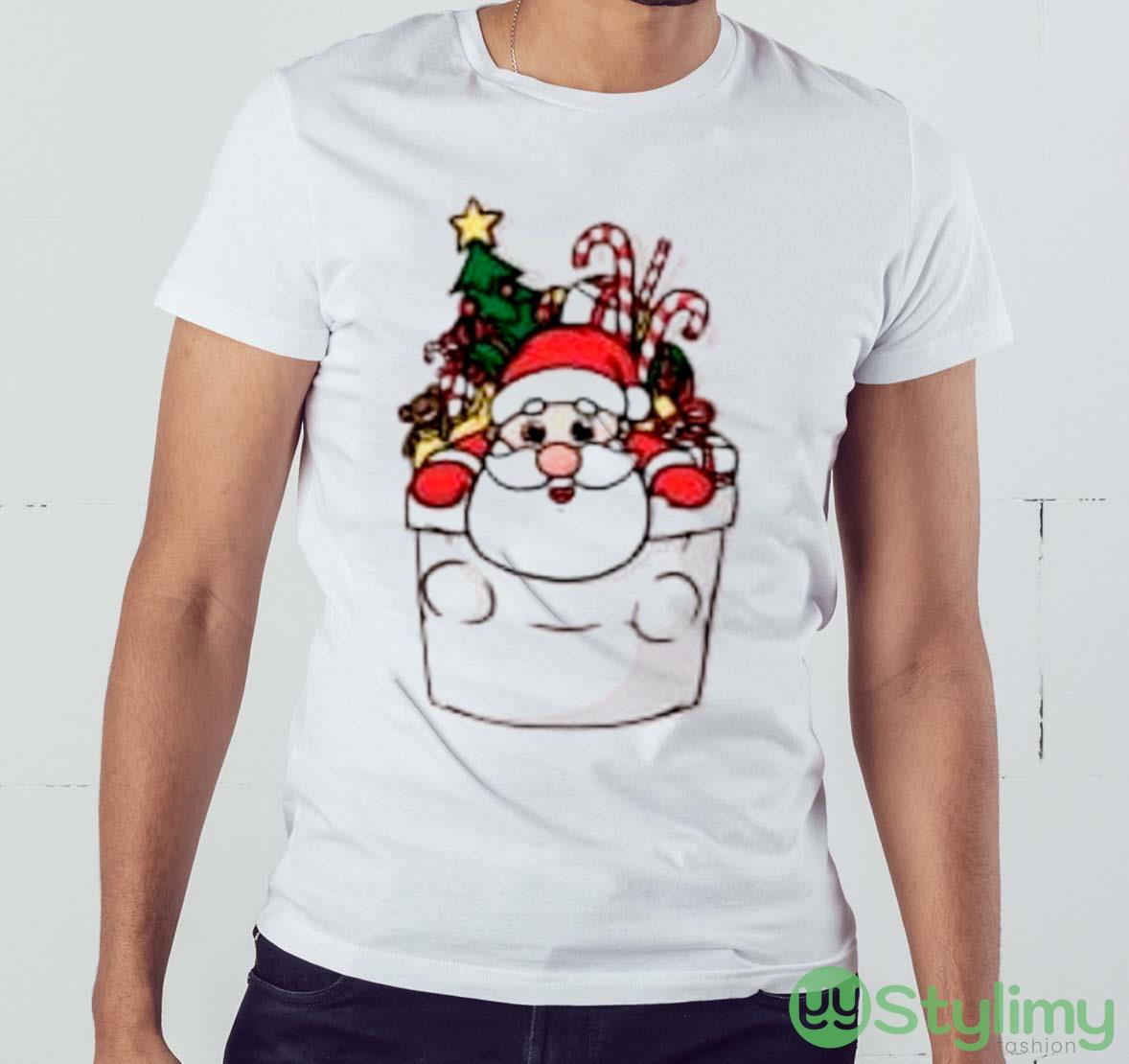 Cute Pocket Santa Shirt 4 Cute Pocket Santa Shirt - White Men T-Shirt