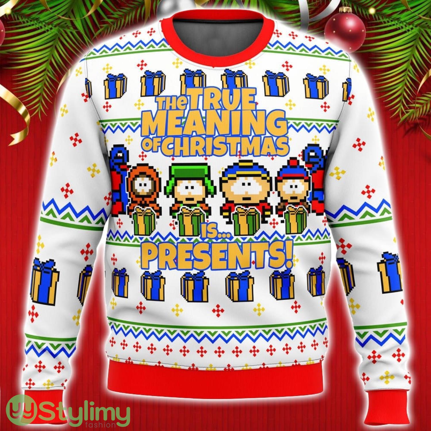 Cute Xmas Ugly Sweater South Park Presents Ugly Christmas Sweater Unisex Christmas Gift 3 Cute Xmas Ugly Sweater South Park Presents Ugly Christmas Sweater Unisex Christmas Gift Product Photo 1