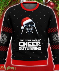Cute Xmas Ugly Sweater Star Wars Vader Lack of Cheer Ugly Christmas Sweater Unisex Christmas Gift Product Photo 1