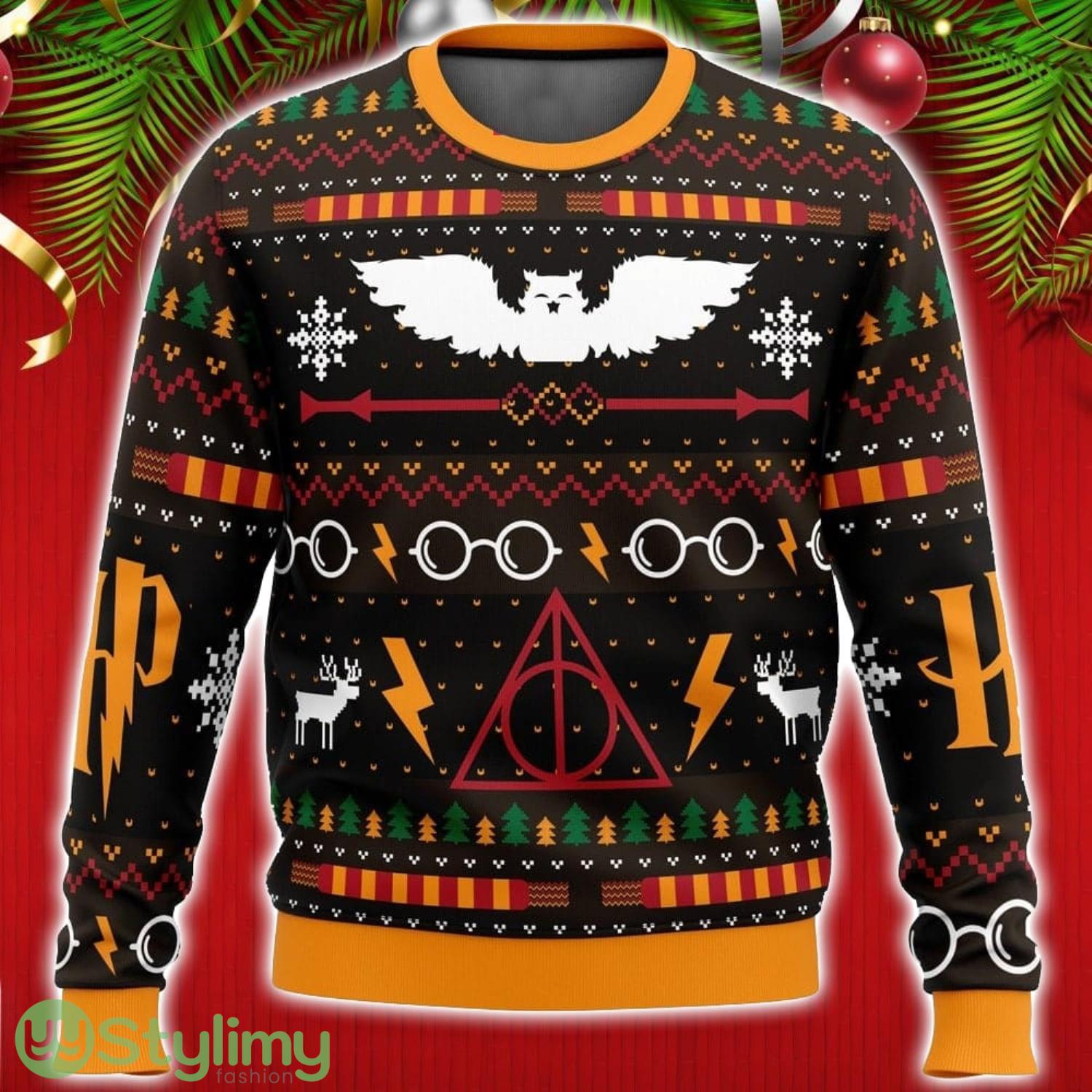 Cute Xmas Ugly Sweater The Sweater That Lived Harry Potter Ugly Christmas Sweater Unisex Christmas Gift 3 Cute Xmas Ugly Sweater The Sweater That Lived Harry Potter Ugly Christmas Sweater Unisex Christmas Gift Product Photo 1