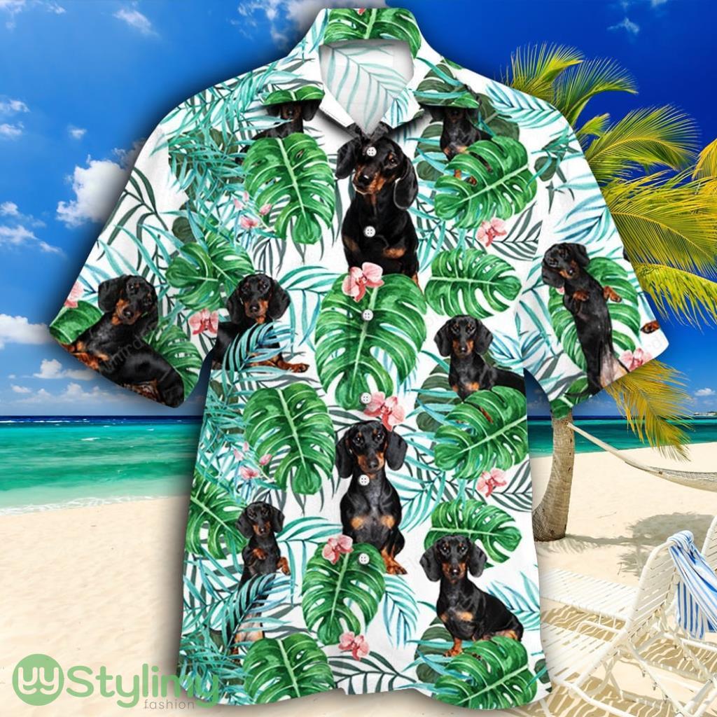 Dachshund Dog Tropical Plant Tropical Hawaiian Shirt 1 Dachshund Dog Tropical Plant Tropical Hawaiian Shirt Product Photo 1
