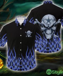 Dallas Cowboys NFL Skull Halloween Gift Fans Hawaiian Shirt For Men And Women - Dallas Cowboys NFL Skull Halloween Gift Fans Hawaiian Shirt For Men And Women
