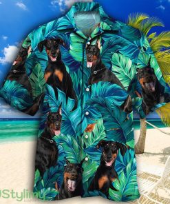 Doberman Pinscher Dog Lovers Gift Tropical Hawaiian Shirt Product Photo 1