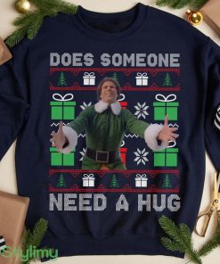 Does Someone Need A Hug Christmas Shirt, Buddy Hobbs Christmas Sweatshirt Product Photo 1