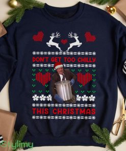 Don't Get Too Chilly Funny Ugly Christmas Shirt, Kevin's Famous Chili Office TV Show Sweatshirt Product Photo 1