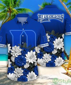 Duke Blue Devils NCAA2 Flower Pattern Hawaiian Shirt For Fans Product Photo 1