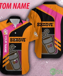 dunkin’ donuts Personalized Name Brand New Casual AOP Hawaiian Shirt For Men And Women - dunkin’ donuts Personalized Name Brand New Casual AOP Hawaiian Shirt For Men And Women