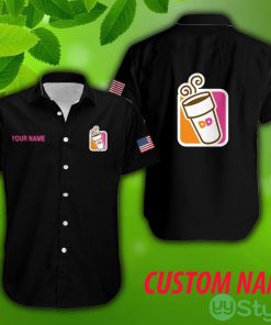 Dunkin’ Donuts Personalized Name Vacation Brand AOP Hawaiian Beach Shirt For Summer - Dunkin’ Donuts Personalized Name Vacation Brand AOP Hawaiian Beach Shirt For Summer