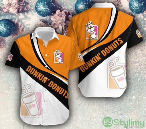 dunkin’ donuts Retro Brand Beach Hawaiian Shirt For Summer - dunkin’ donuts Retro Brand Beach Hawaiian Shirt For Summer