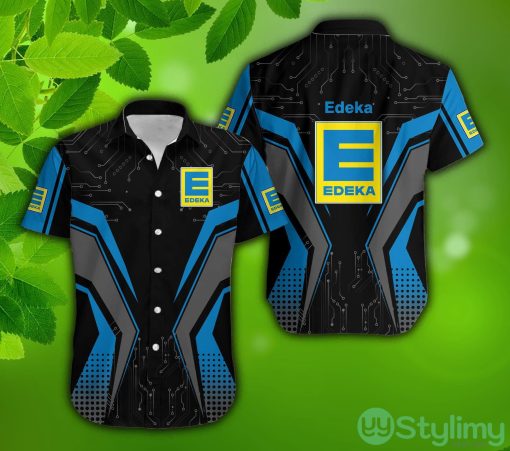 edeka Brand Seashell Aloha Hawaiian Beach Shirt For Summer - edeka Brand Seashell Aloha Hawaiian Beach Shirt For Summer