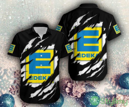 edeka Logo Limited Edition All Over Print Hawaiian Beach Shirt For Summer - edeka Logo Limited Edition All Over Print Hawaiian Beach Shirt For Summer