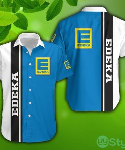 edeka Logo Limited Edition AOP Hawaiian Beach Shirt For Summer - edeka Logo Limited Edition AOP Hawaiian Beach Shirt For Summer