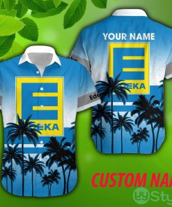 edeka Personalized Name Tropical Logo 3D Hawaiian Beach Shirt For Summer - edeka Personalized Name Tropical Logo 3D Hawaiian Beach Shirt For Summer